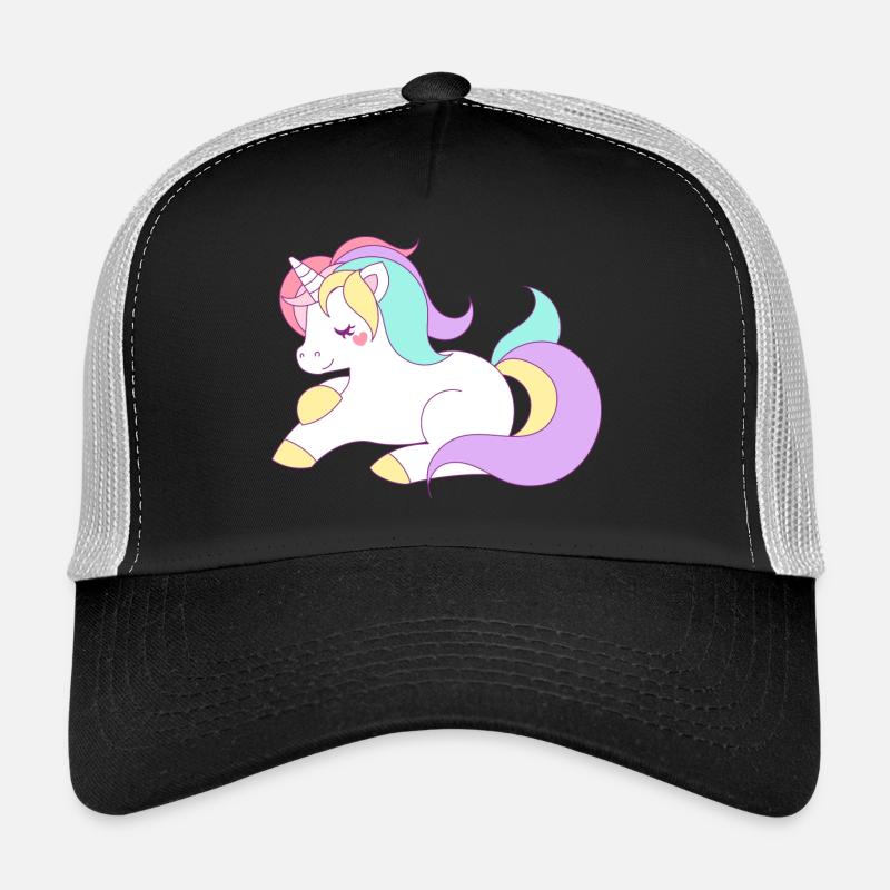 Einhorn - Trucker Cap - Schwarz/Steingrau