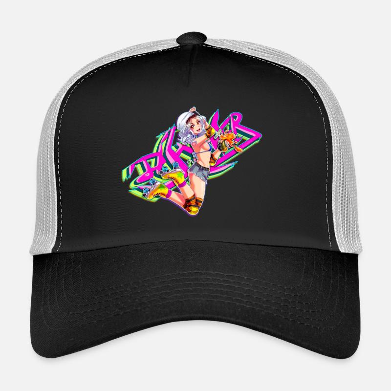 Roller skating - Trucker Cap - black/stone grey