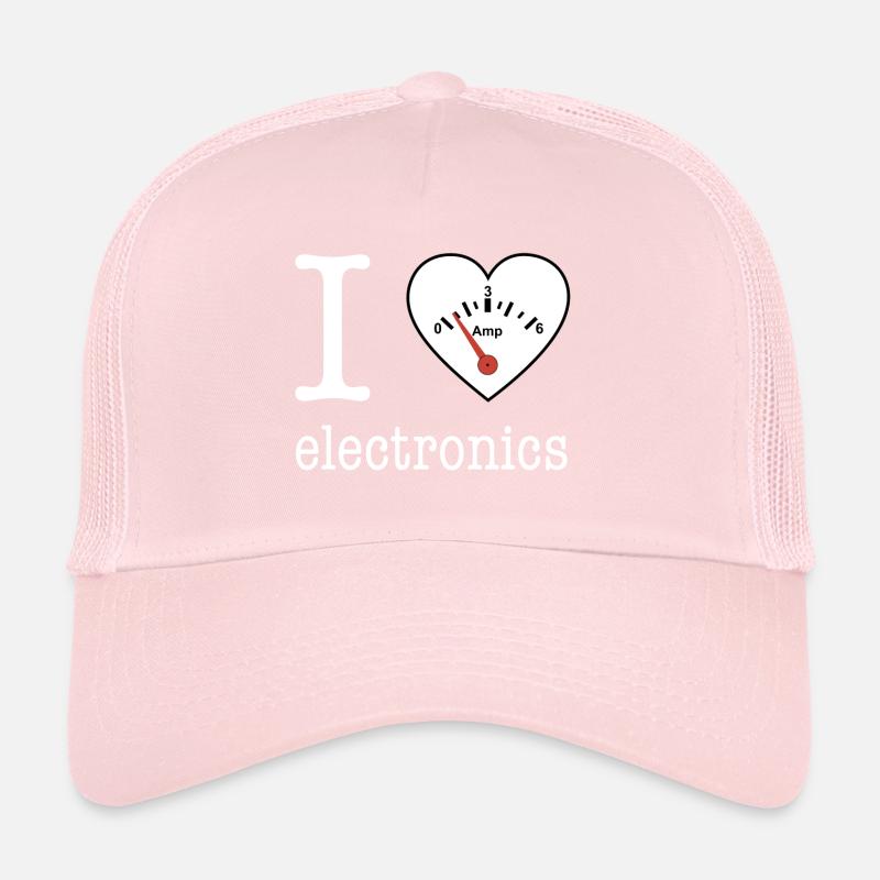 I love Electronics - électronique / idée cadeau Casquette trucker 