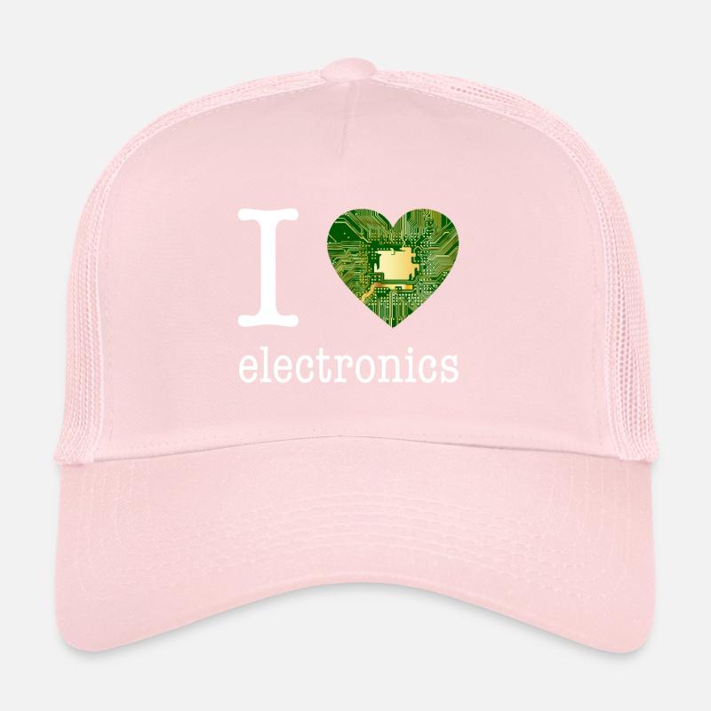 I love Electronics - électronique / idée cadeau Casquette trucker 