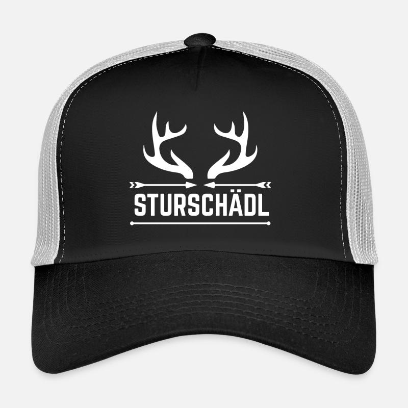 TÊTU - Casquette trucker  - noir/gris pierre