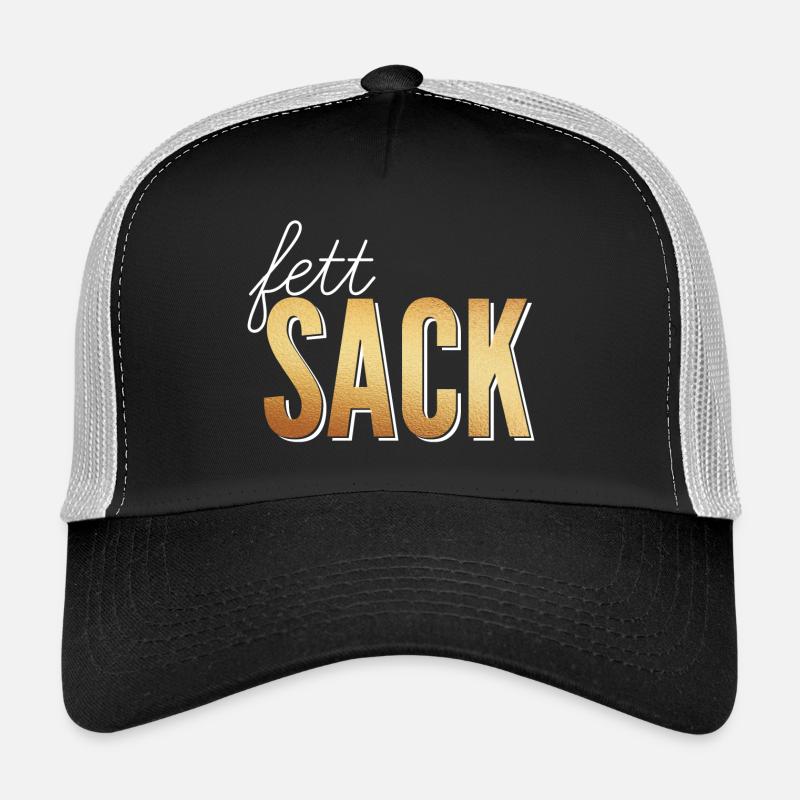 fatso - Trucker Cap - black/stone grey