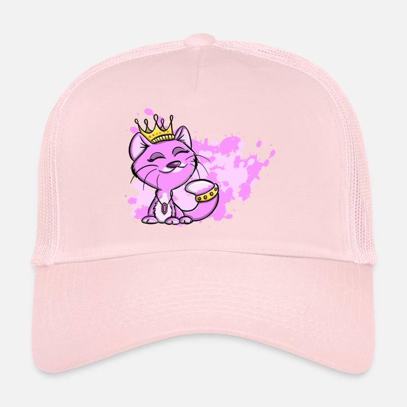 Gitty glamour chat diva princesse aquarelle Casquette trucker 