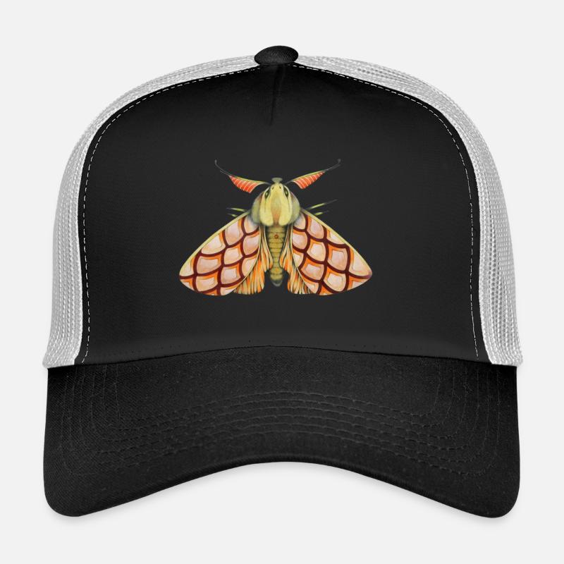 Moth rose Trucker Cap