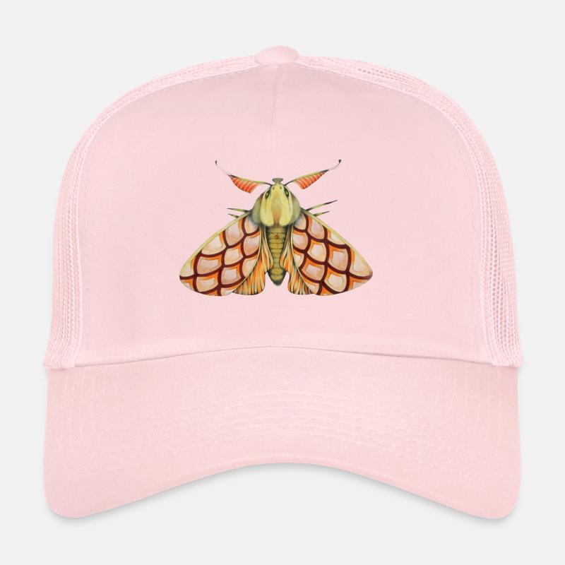 Moth rose Trucker Cap