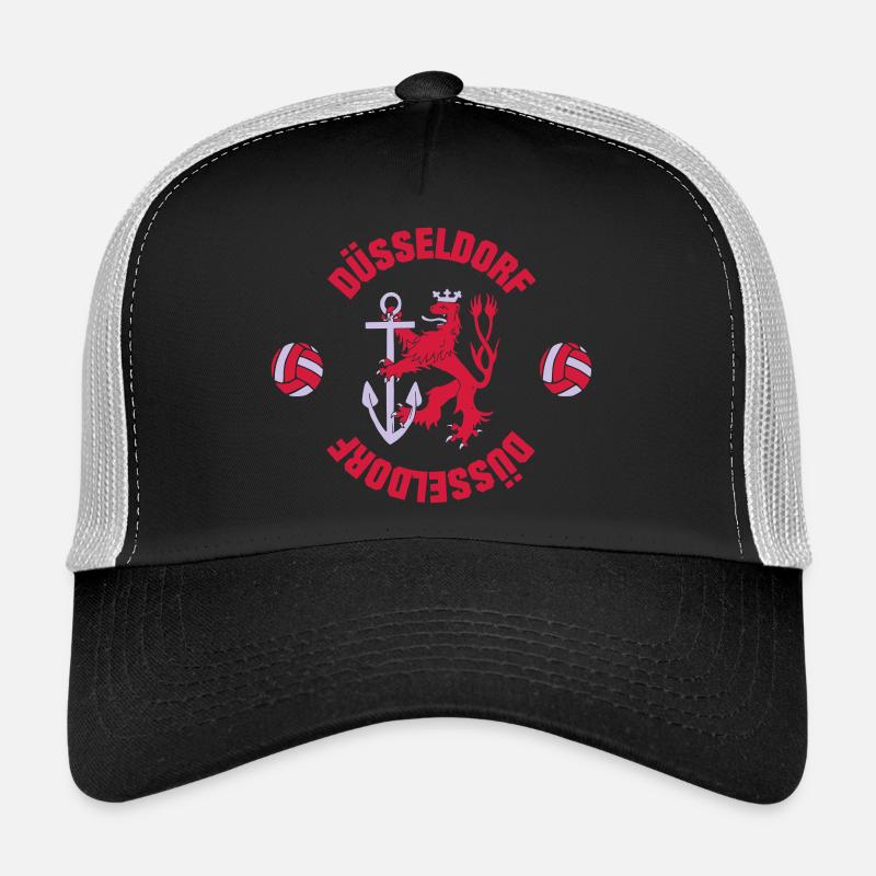 Düsseldorf (ID: 001013) - Trucker Cap - Schwarz/Steingrau