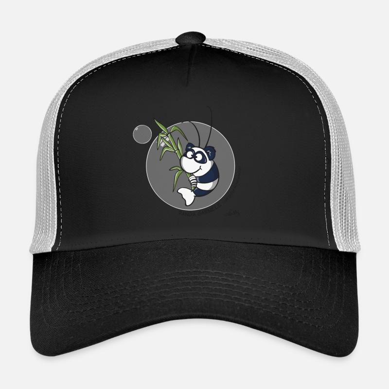 Panda Garnele - Trucker Cap - Schwarz/Steingrau
