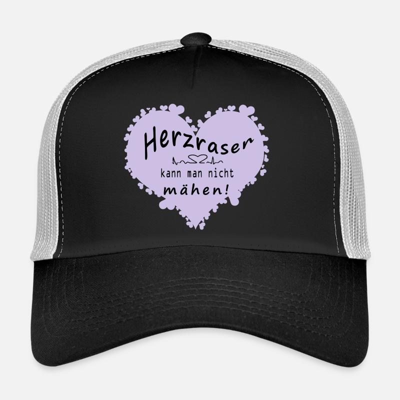 Herzrasen - Trucker Cap - Schwarz/Steingrau