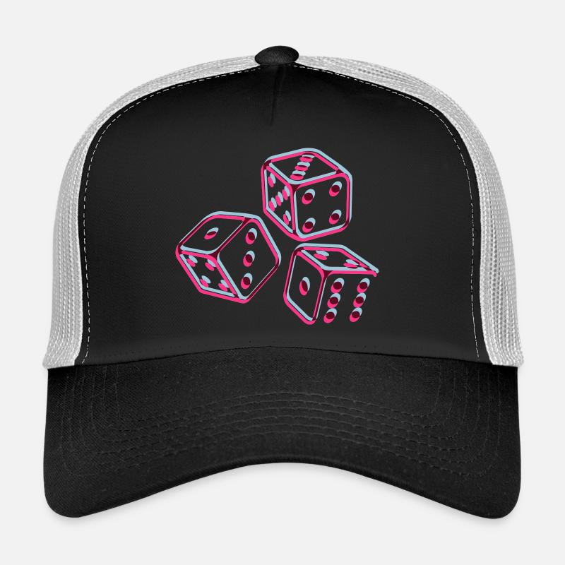 en 3d - Casquette trucker  - noir/gris pierre
