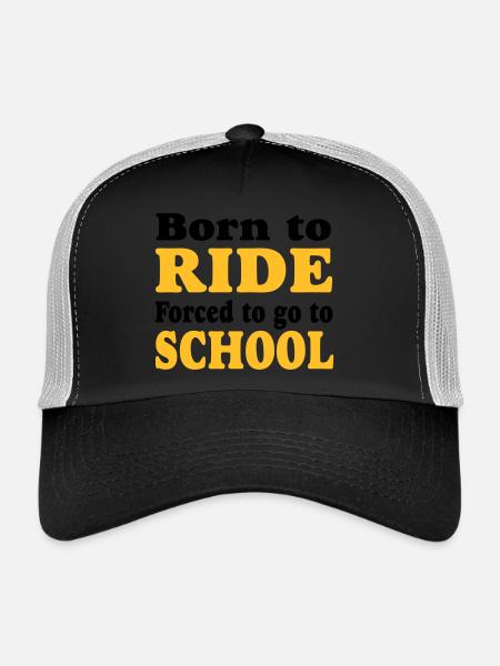 cheval - Casquette trucker  - noir/gris pierre - Devant