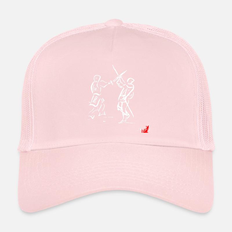WHITE MEDIUM SPADE Trucker Cap