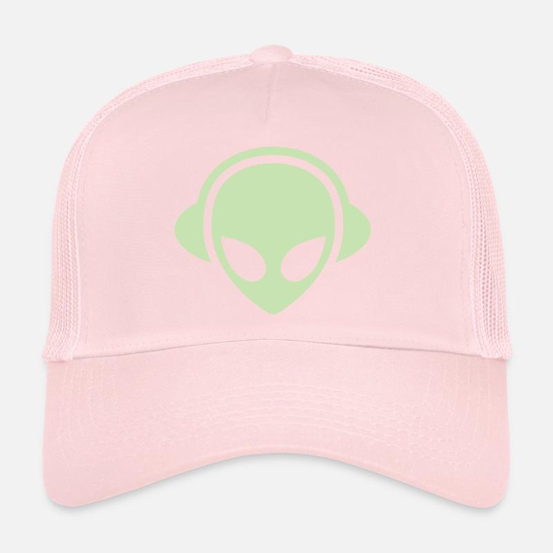 alien_headphone_vector Trucker Cap