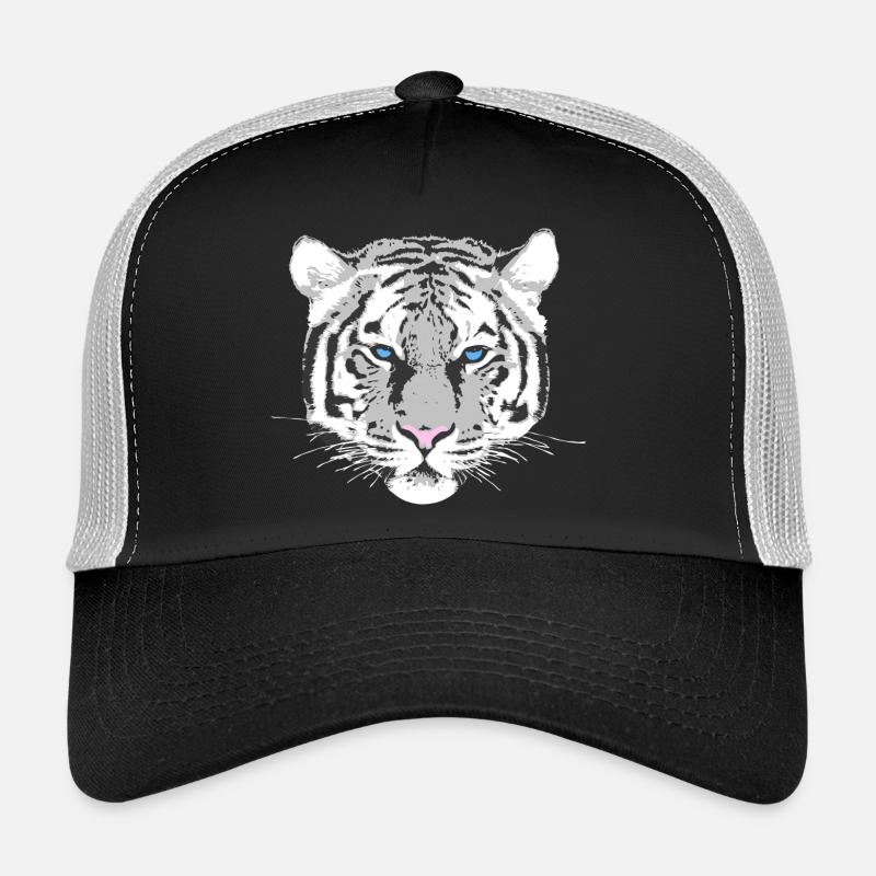 weißer Tiger Trucker Cap