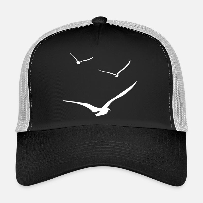 vol de mouettes - Casquette trucker  - noir/gris pierre