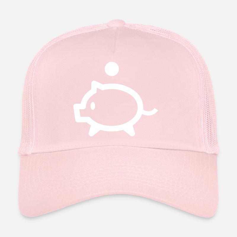 Tirelire avec pièce Casquette trucker 
