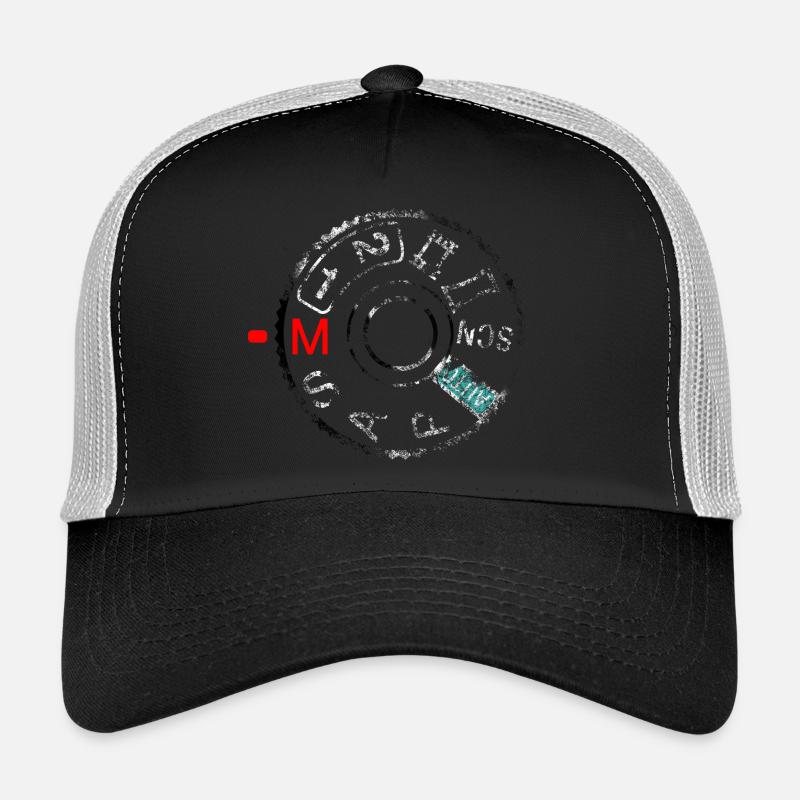Shoot A7 manual (distressed) - Mediarena.com - Trucker Cap - Schwarz/Steingrau
