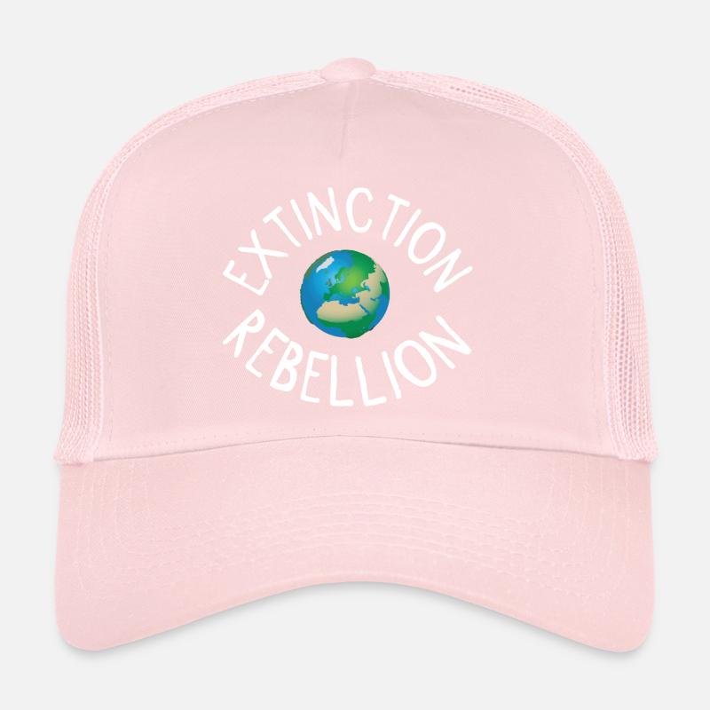 Extinction Rebellion Planet Earth white Trucker Cap