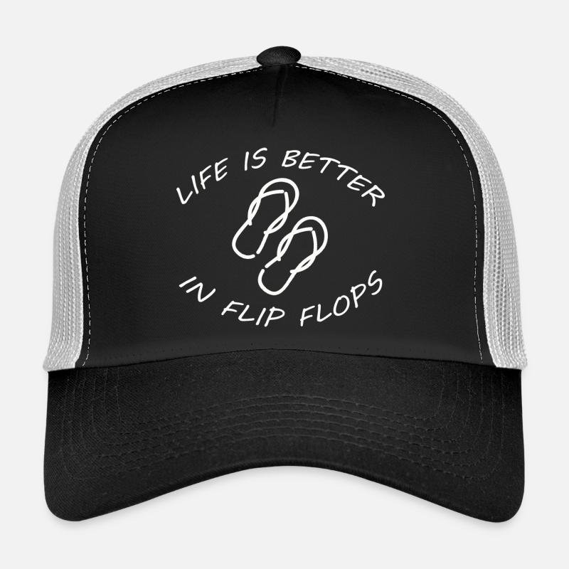 LIFE IS BETTER IN FLIP FLOPS Trucker Cap