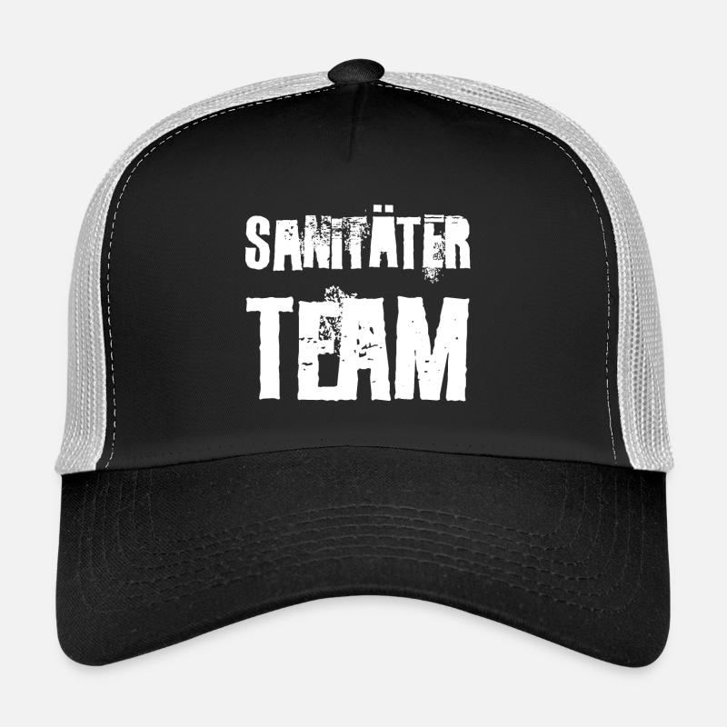 Rettungssanitäter - Trucker Cap - Schwarz/Steingrau