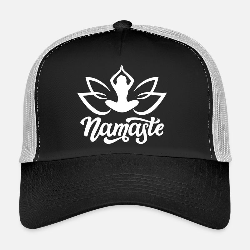 Namaste - Trucker Cap - Schwarz/Steingrau
