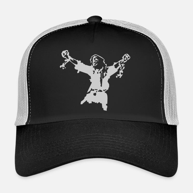 Freedom fighter - Trucker Cap - black/stone grey