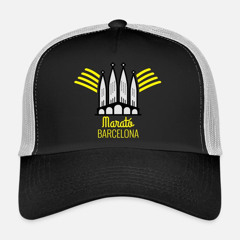 marathon de Barcelone - Casquette trucker  - noir/gris pierre