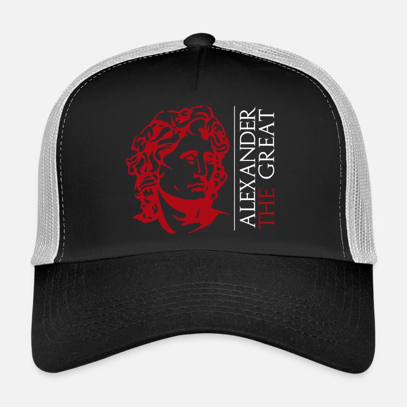Alexander the Great Red Bust Trucker Cap