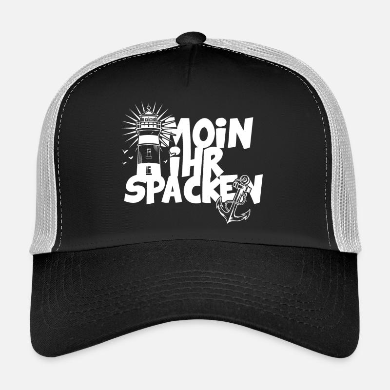 Leuchtturm Moin ihr Spacken Spruch Trucker Cap