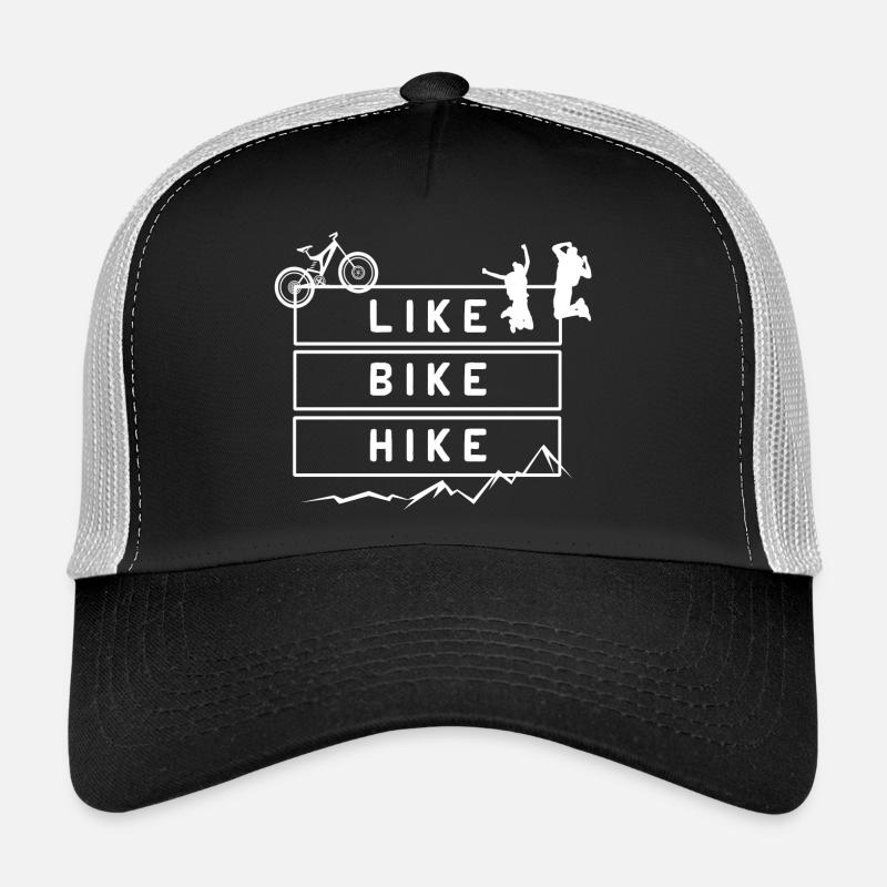 Comme Bike Hike Mountains Hiking – Citation de conception graphique Casquette trucker 
