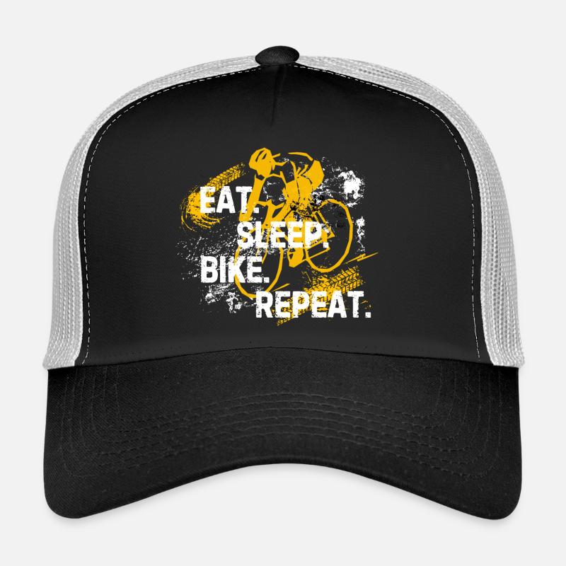 Eat Sleep Bike Repeat Trucker Cap