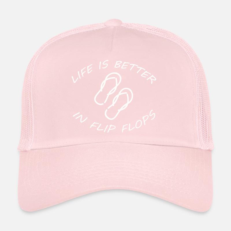 LIFE IS BETTER IN FLIP FLOPS Trucker Cap