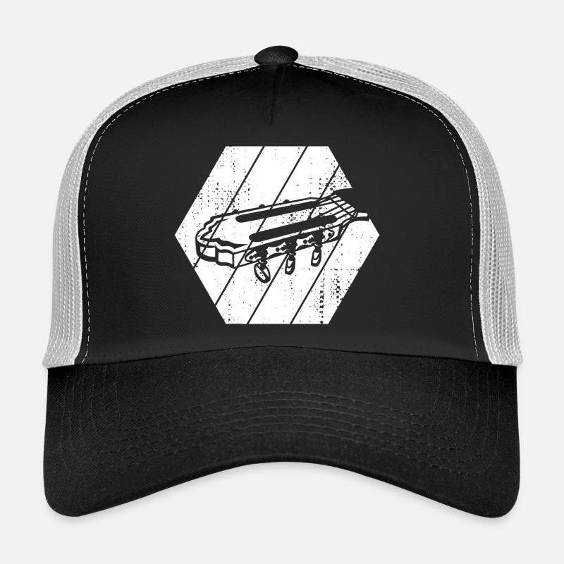 Guitar Headstock Drawing Trucker Cap