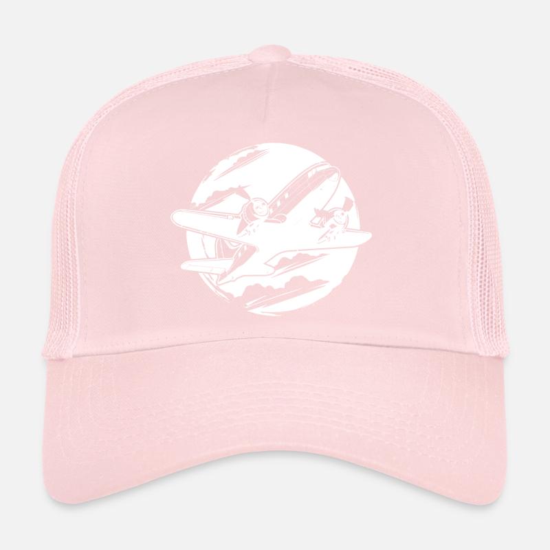Airplane Drawing Trucker Cap