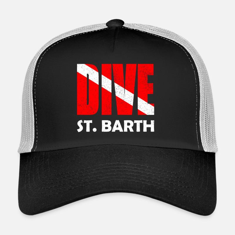 Plongée St. Barth Karibik Caraïbes Antilles Casquette trucker 