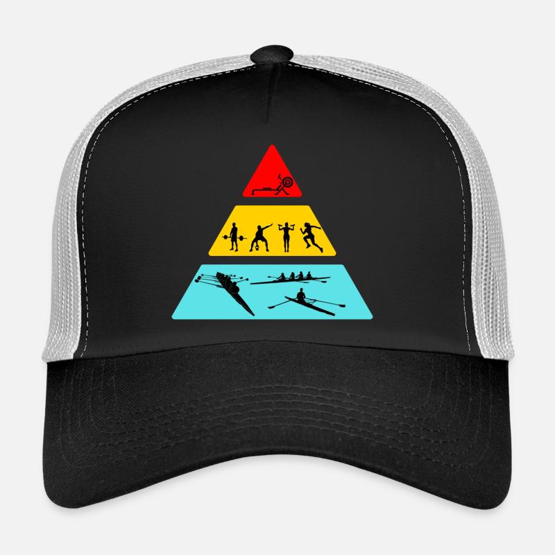 Funny Food Pyramid for Rowers Trucker Cap