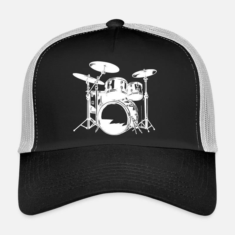Dessin de batterie Casquette trucker 