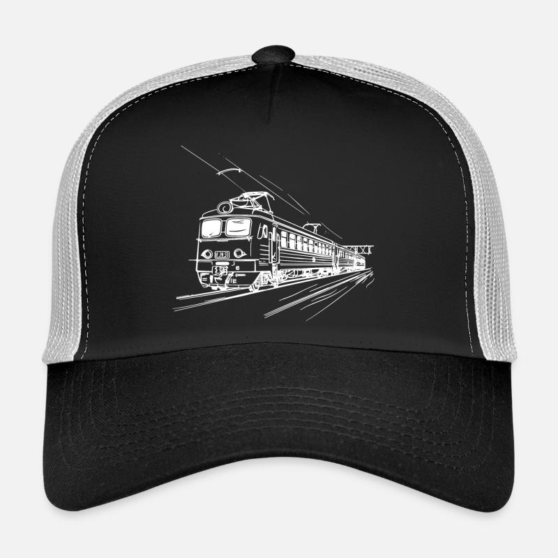 Railway Drawing - Trucker Cap - black/stone grey