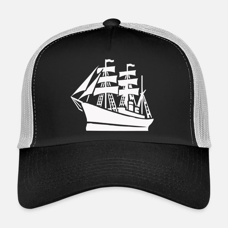 Schiff Schifffahrt - Trucker Cap - Schwarz/Steingrau