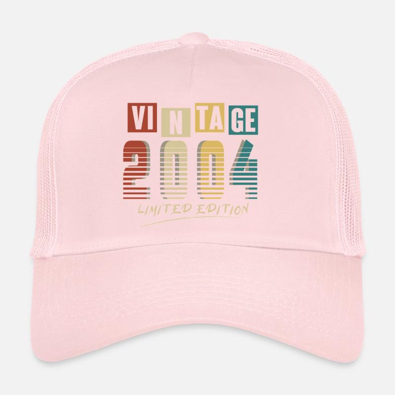 2004 Vintage 2004 né en 2004 anniversaire. Année 2 Casquette trucker 