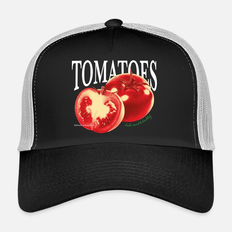 Tomatoes – Fresh Foodie Statement - Trucker Cap - black/stone grey