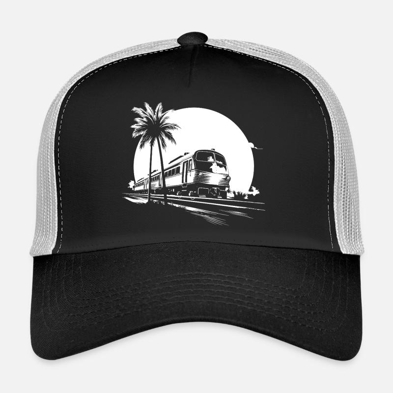 Graphismes de train Casquette trucker 