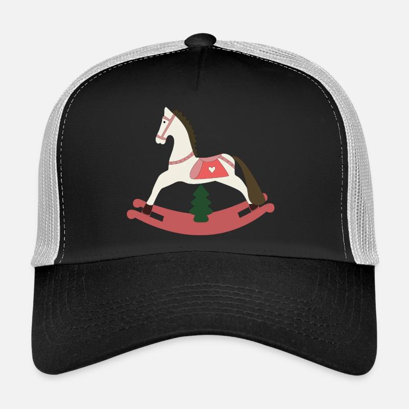 Cheval à bascule Noël Casquette trucker 