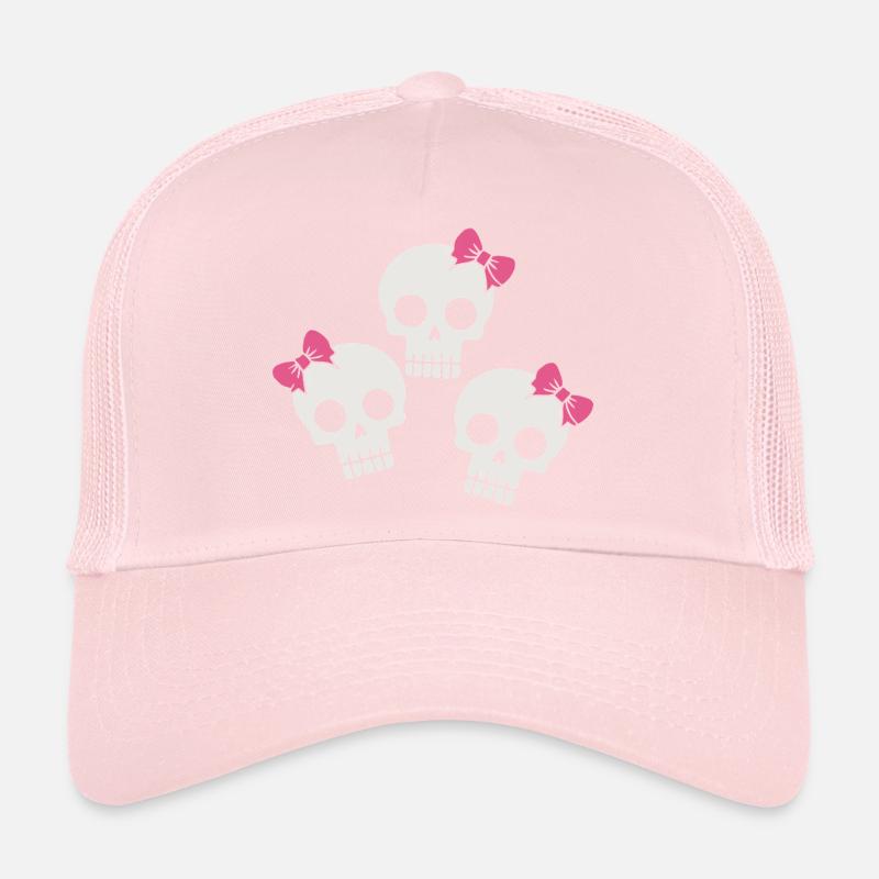 Cute Skull with Bows Trucker Cap