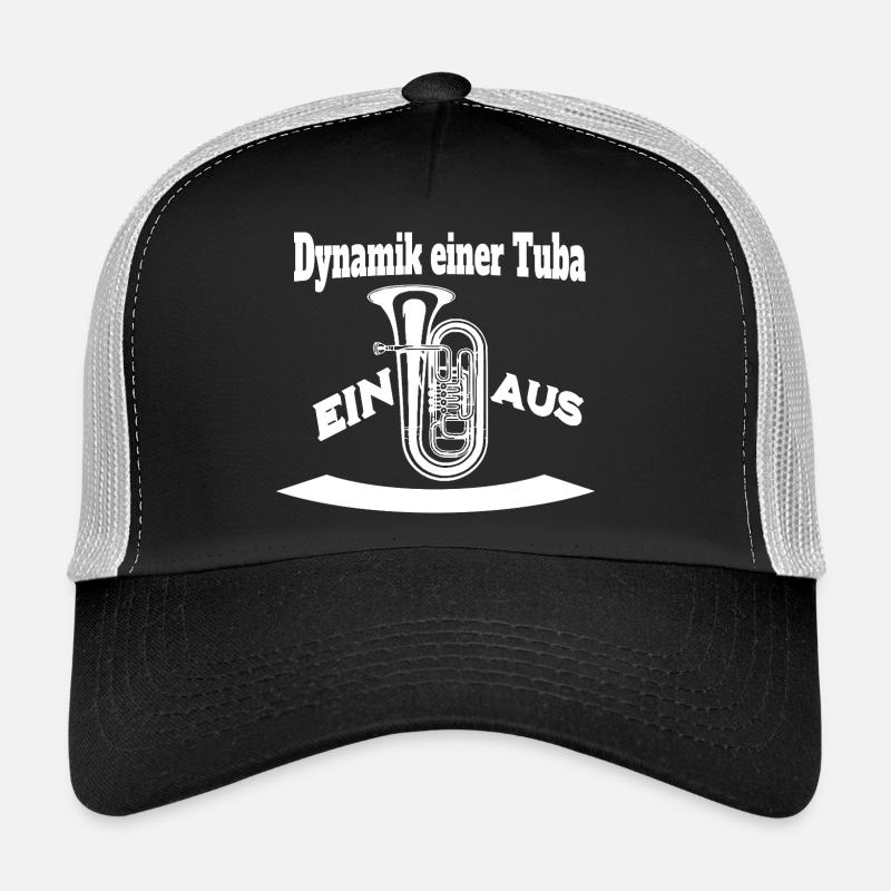 Dynamik einer Tuba - Ein oder Aus - Trucker Cap - Schwarz/Steingrau