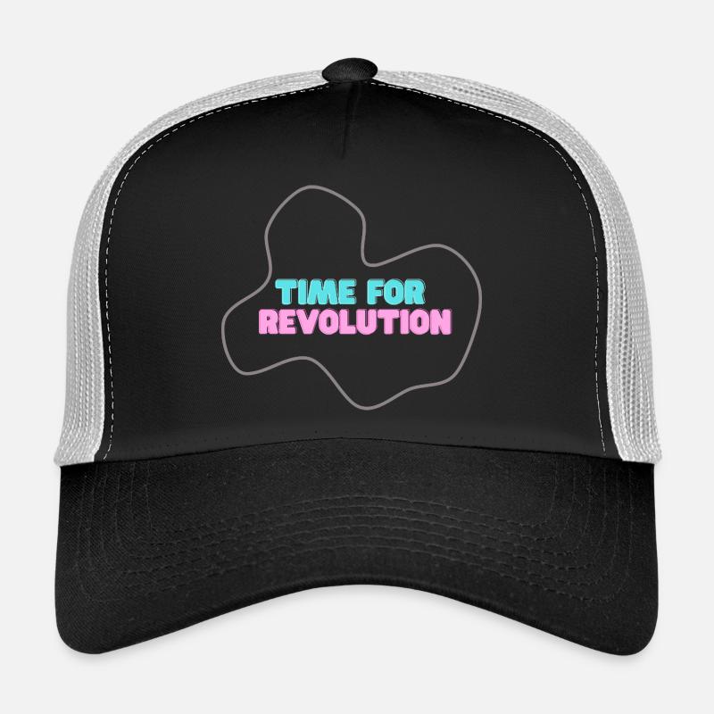 Néo-typotype : l’heure de la révolution - Casquette trucker  - noir/gris pierre