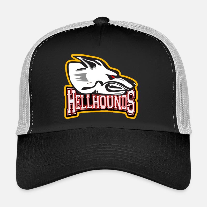 Hellhounds Logo - Casquette trucker  - noir/gris pierre