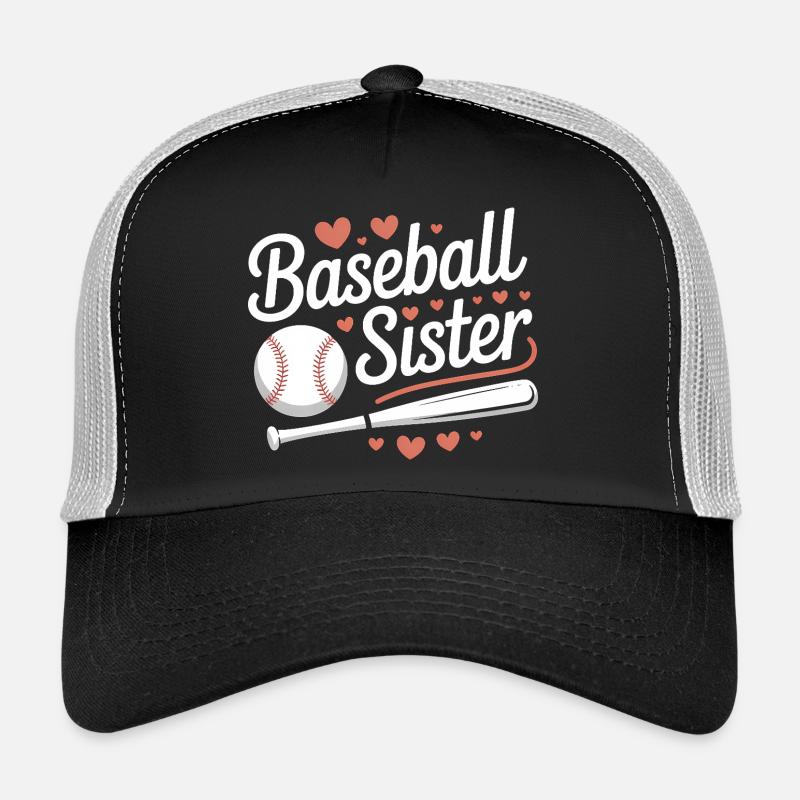 Baseball Spruch Schwester Lustig Baseball Geschenk Trucker Cap