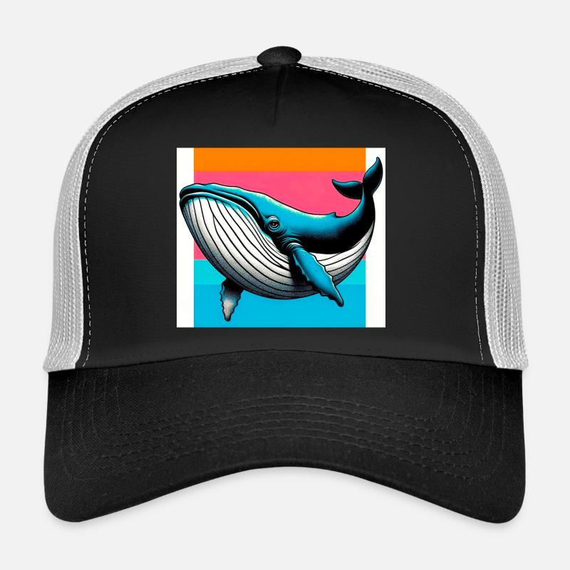 baleine - Casquette trucker  - noir/gris pierre