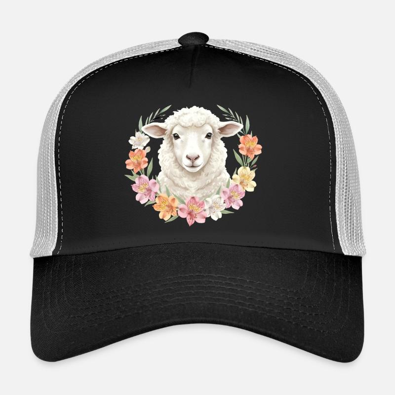 Mouton blanc Casquette trucker 