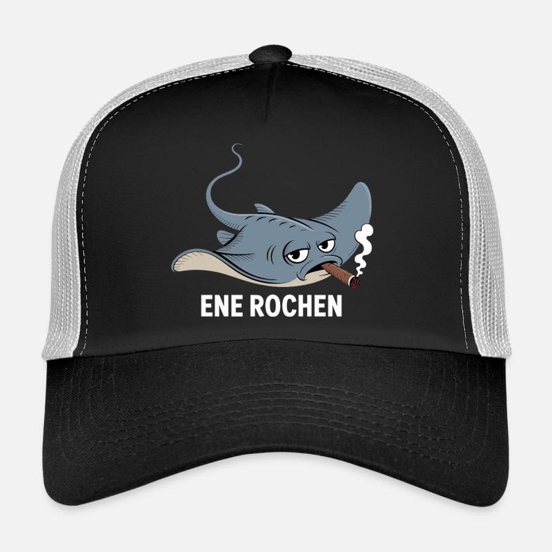 Ene Rochen Raucher Spruch Zigarette Kippe Rauchen Trucker Cap